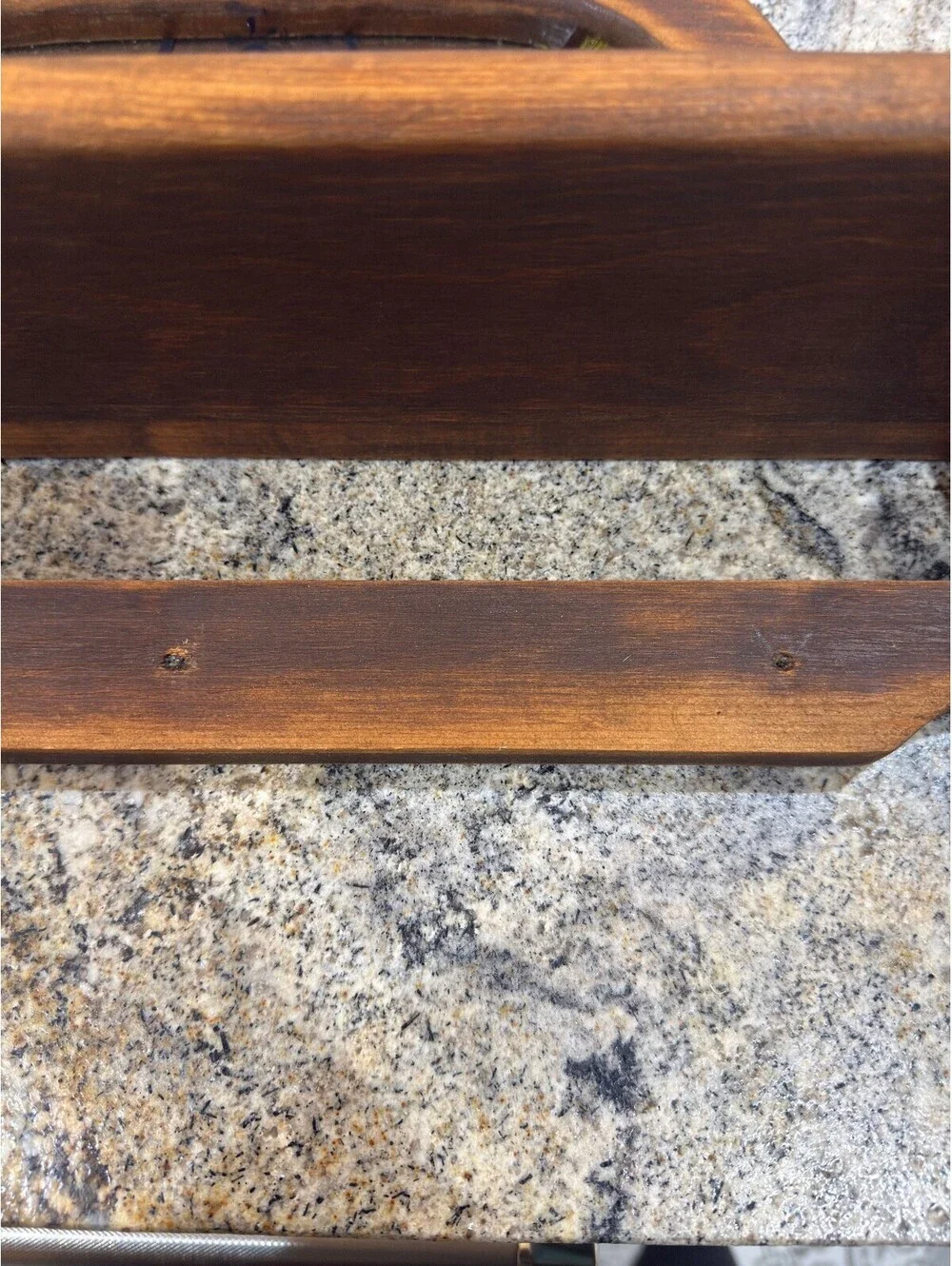 Wood Wall Shelf with Stained Glass Panel Insert